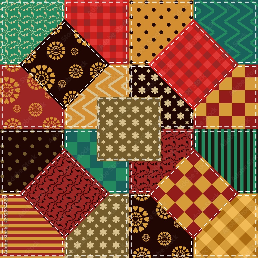 patchwork background with different patterns patchwork background with different patterns