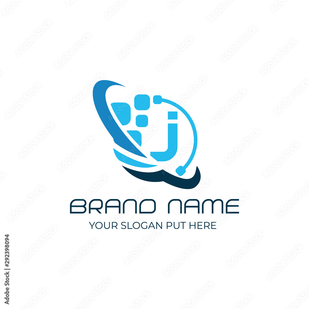 Technology J Letter logo/identity design template vector eps Technology J Letter logo/identity design template vector eps