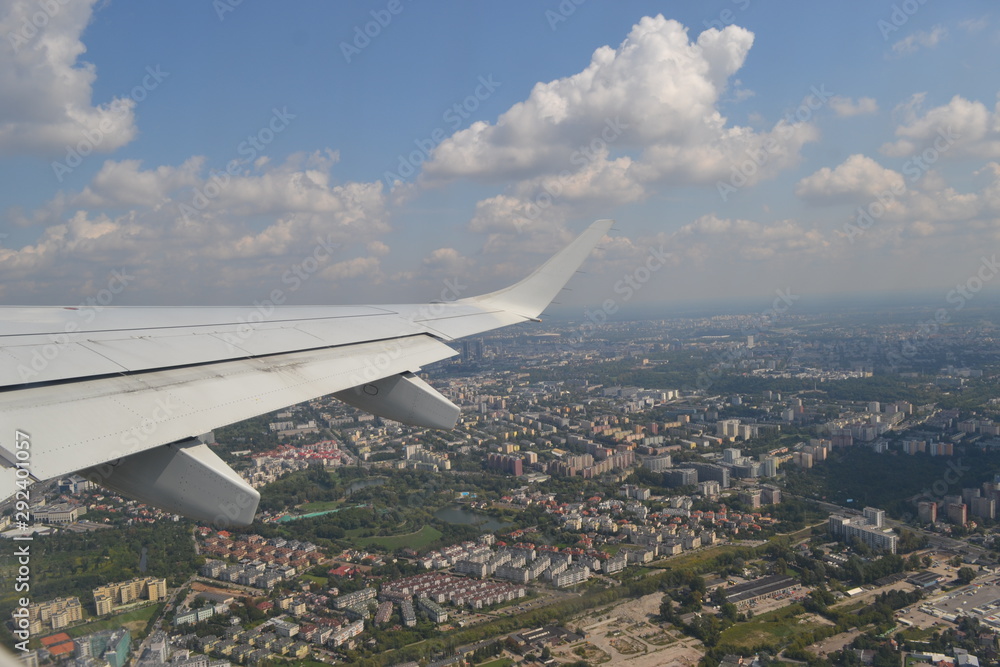 Fototapeta premium aerial view of the city