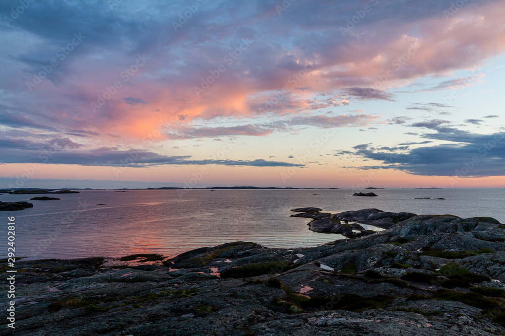 Fototapeta premium sunset makes s