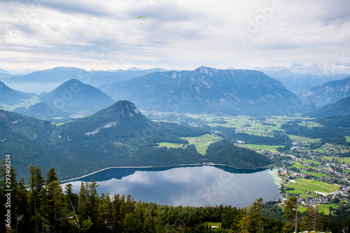View to Altaussersee lake in Altaussee, Austria, Central Europe