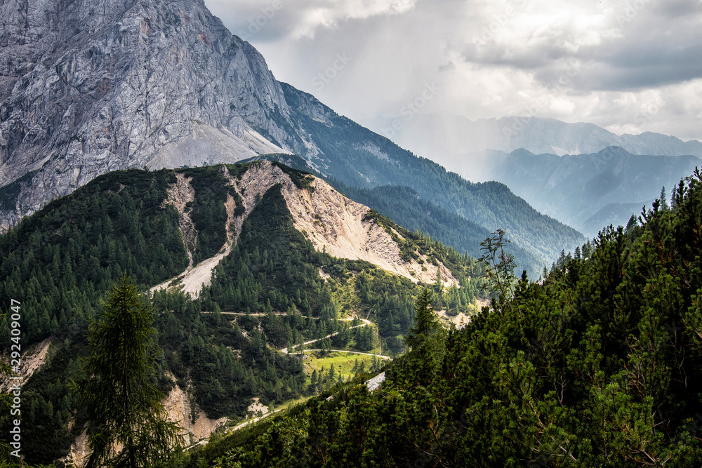 Vrsic peak in Triglav National Park, Julian Alps, Slovenia