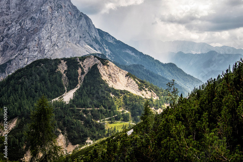 Obraz na płótnie Vrsic peak in Triglav National Park, Julian Alps, Slovenia w salonie
