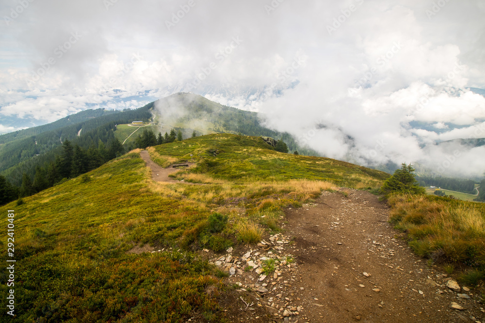 Peak Krahbergzinken in Austrian Alps near Schladming village