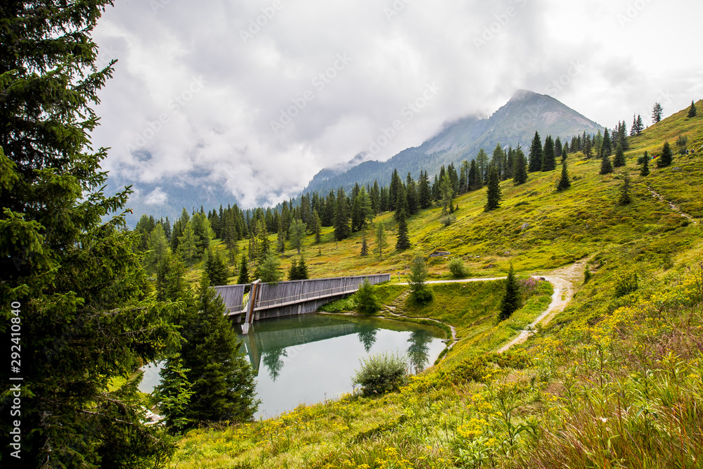 Peak Krahbergzinken in Austrian Alps near Schladming village