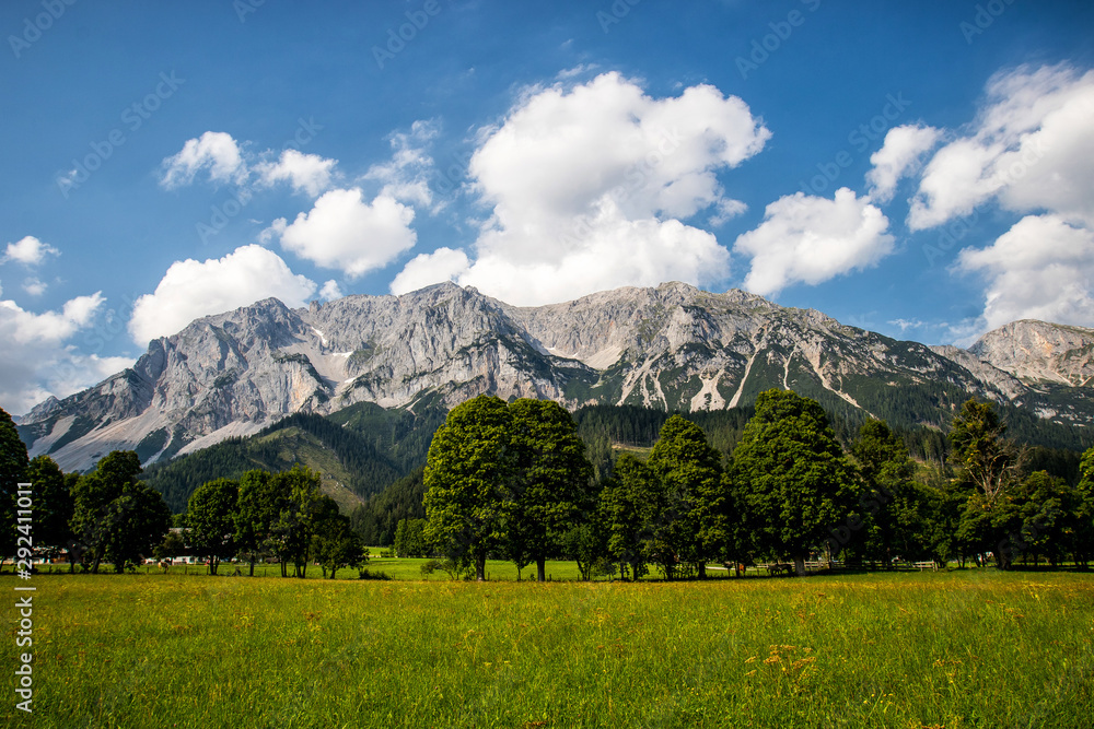 Dachstein, famous mountain in Alps, Austria