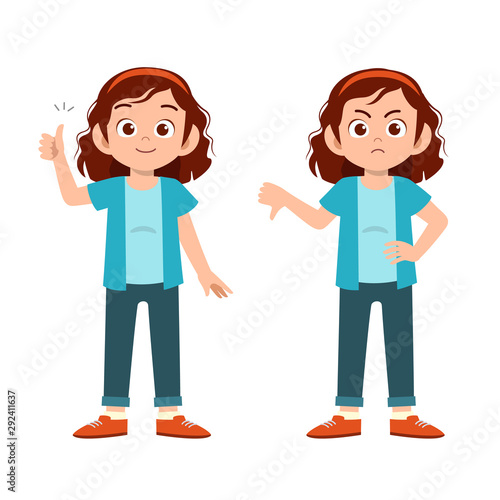 cute teen gesture many expression set bundle