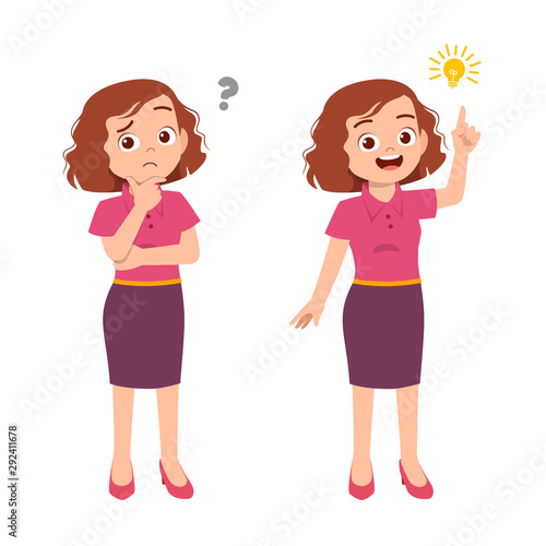 cute teen gesture many expression set bundle