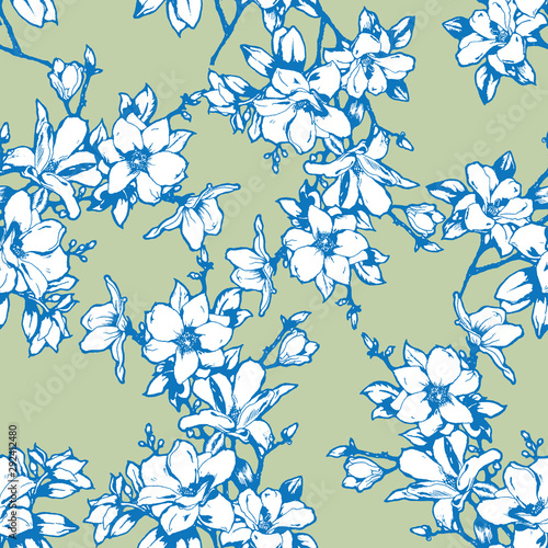 Beautiful sketchy magnolia ...