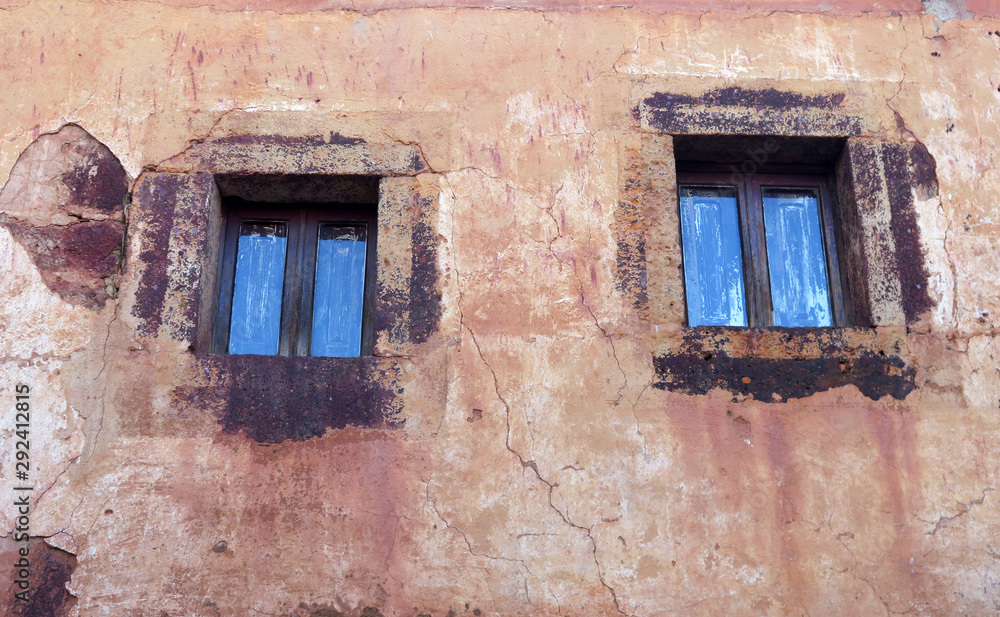windows on a medieval house