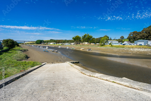 River Camel at Wadebridge Cornwall England photo