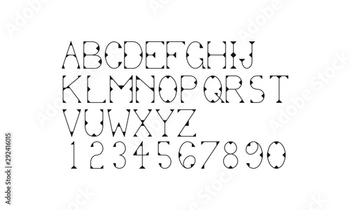 Angle Motif Typeface Font