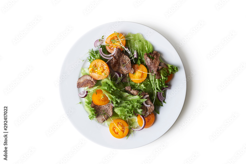 salad with roast beef