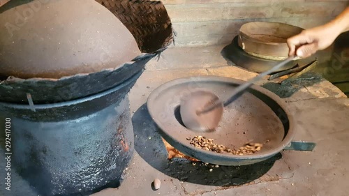 Wallpaper Mural Balinese coffee being roasted in a traditional way Torontodigital.ca