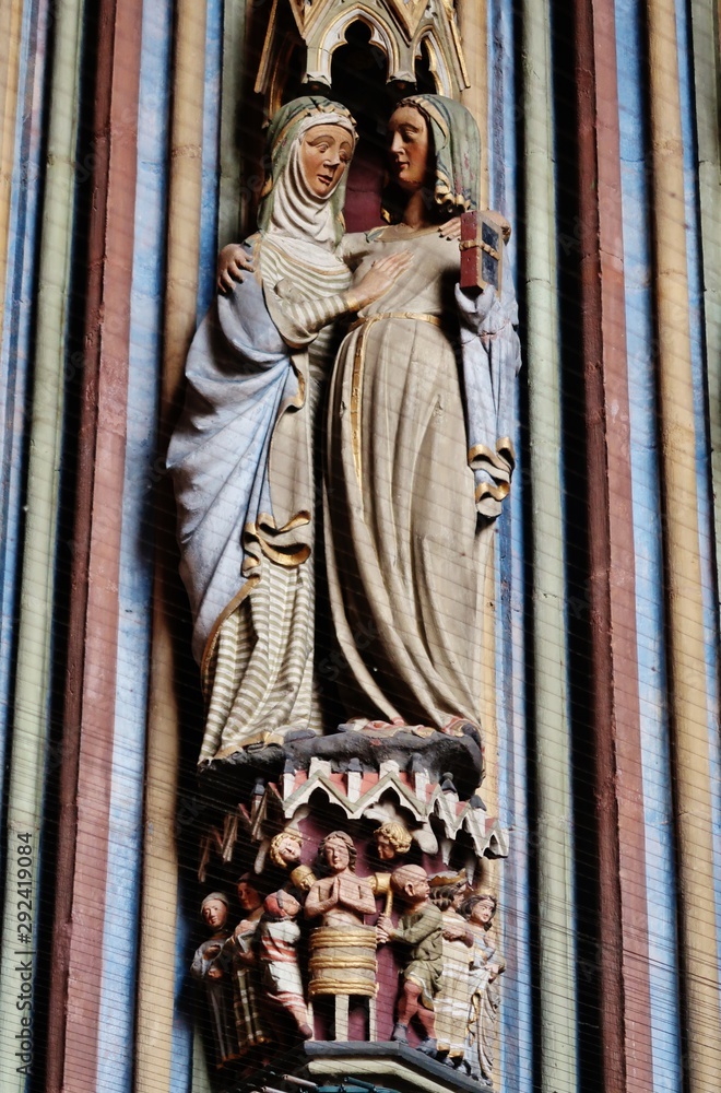 Maria begegnet Elisabeth, Münster, Freiburg im Breisgau