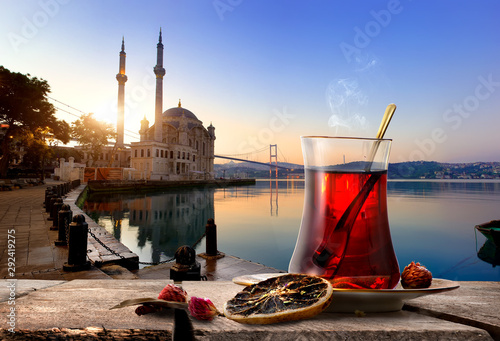Hot Tea in Istanbul photo