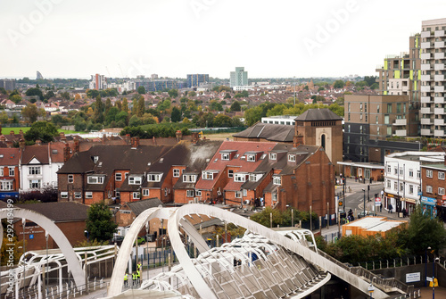 Платно Suburban areas view in North London, Wembley, London