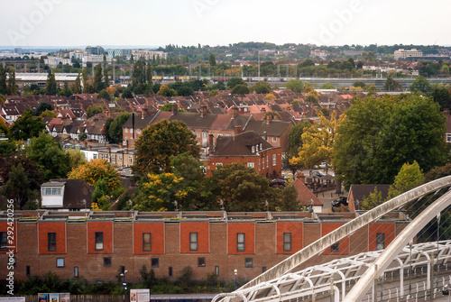 Obraz na plátně Suburban areas view in North London, Wembley, London