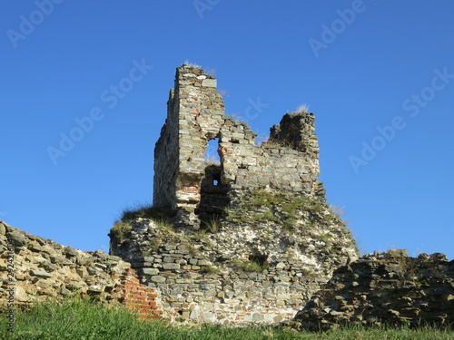 the remains of a medieval fortification tower