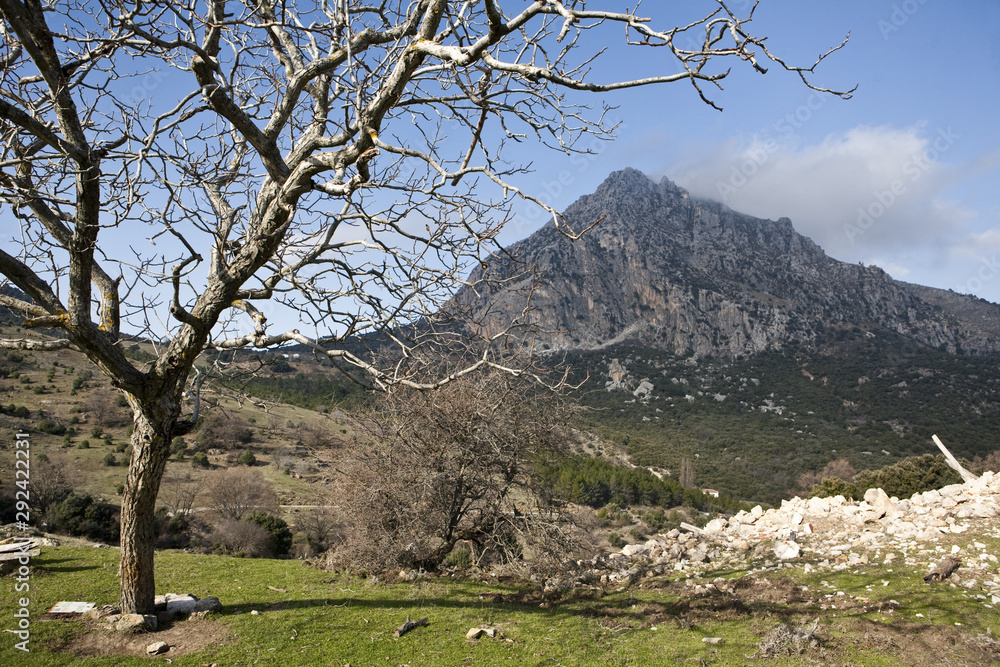 Mountain scenery during winter near the Sierra sur of Jaen, Andalucia, Spain Mountain scenery during winter near the Sierra sur of Jaen, Andalucia, Spain