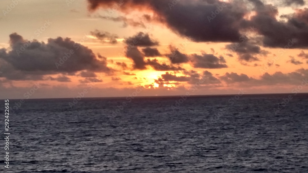 sunset on the ocean sunset on the ocean