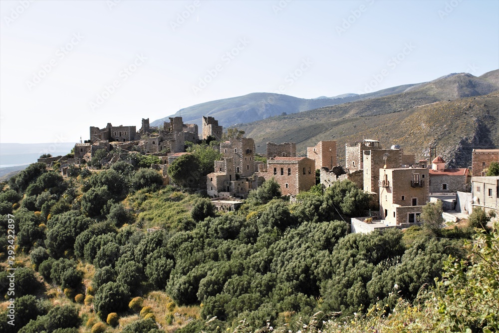 View of a small town in Mani-Peloponnese
