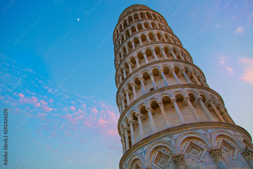 Scenic view of leaning tower of Pisa, Italy