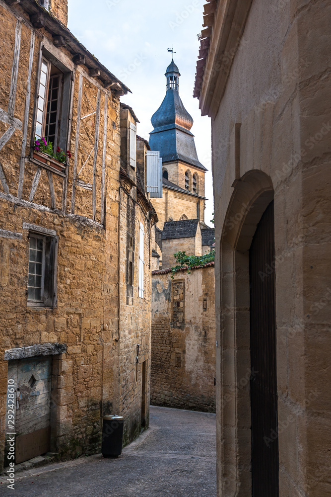 Streets of Sarlat, medieval town, Dordogne, Aquitaine, France