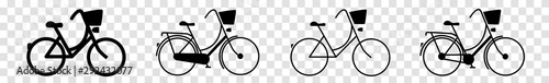 Bike Icon | Bicycle | Cycle | Isolated Transparent | Variations