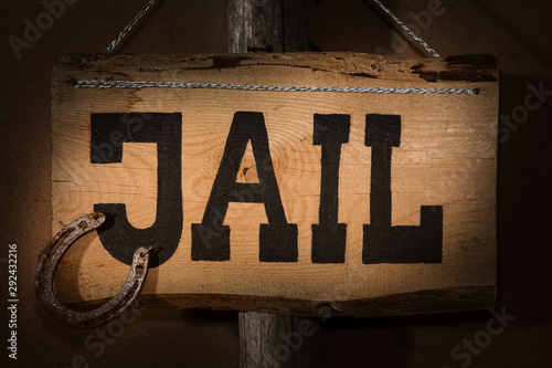 crime does not pay - Jail sign