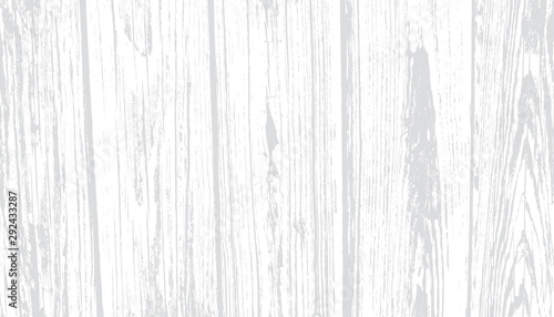 Weathered White Wood Vector Background. Rustic Whitewashed Wooden Planks with Light Gray Grains. Neutral Gray-scale Overlay Texture. Photography Backdrop. Textured Surface.