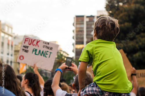 Young activists march against climate change