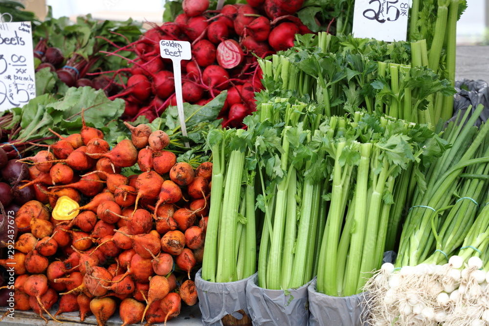 Gemüse auf dem Marktstand