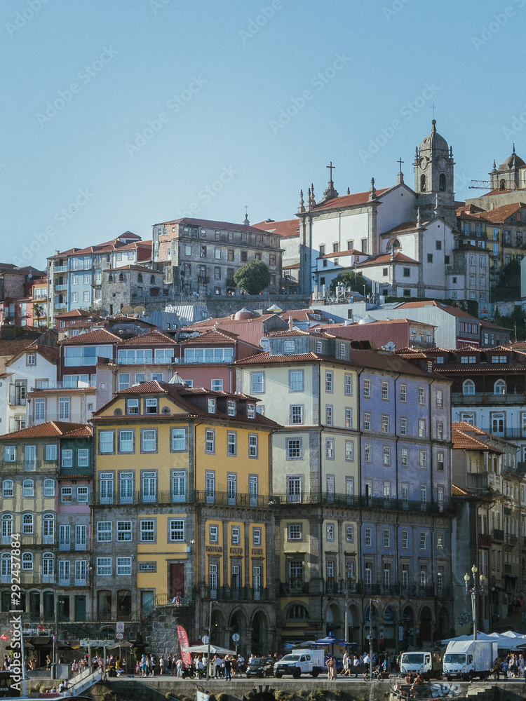 Edificios típicos de Porto, Portugal