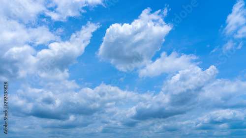 Beautiful blue sky and clouds background