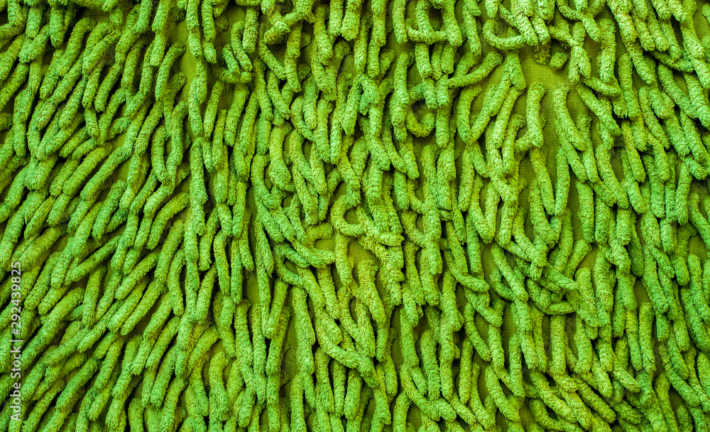 Green doormat and surface Green doormat and surface