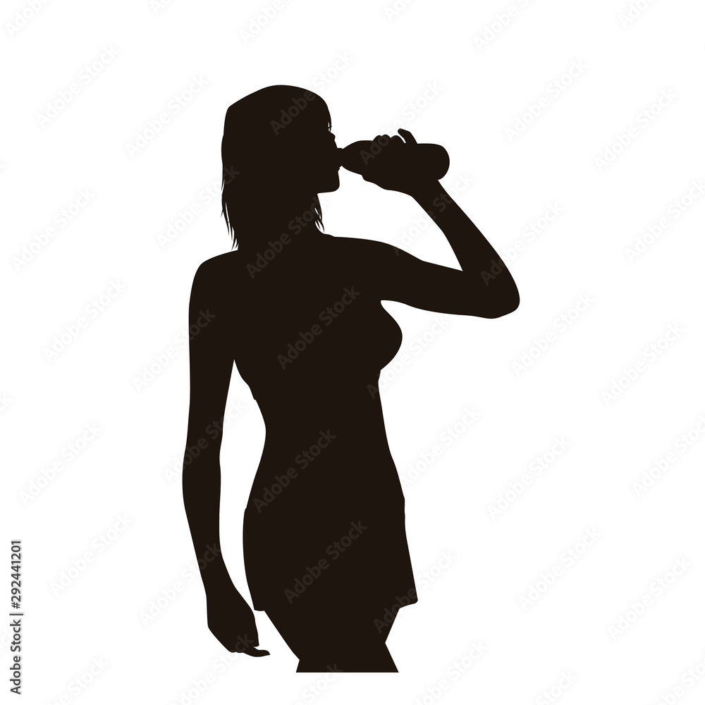 Drinking Silhouette Drinking Silhouette