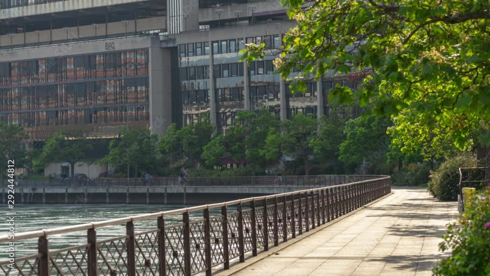 geveva city center sunny evening riverside walking bay panorama 4k timelapse switzerland geveva city center sunny evening riverside walking bay panorama 4k timelapse switzerland