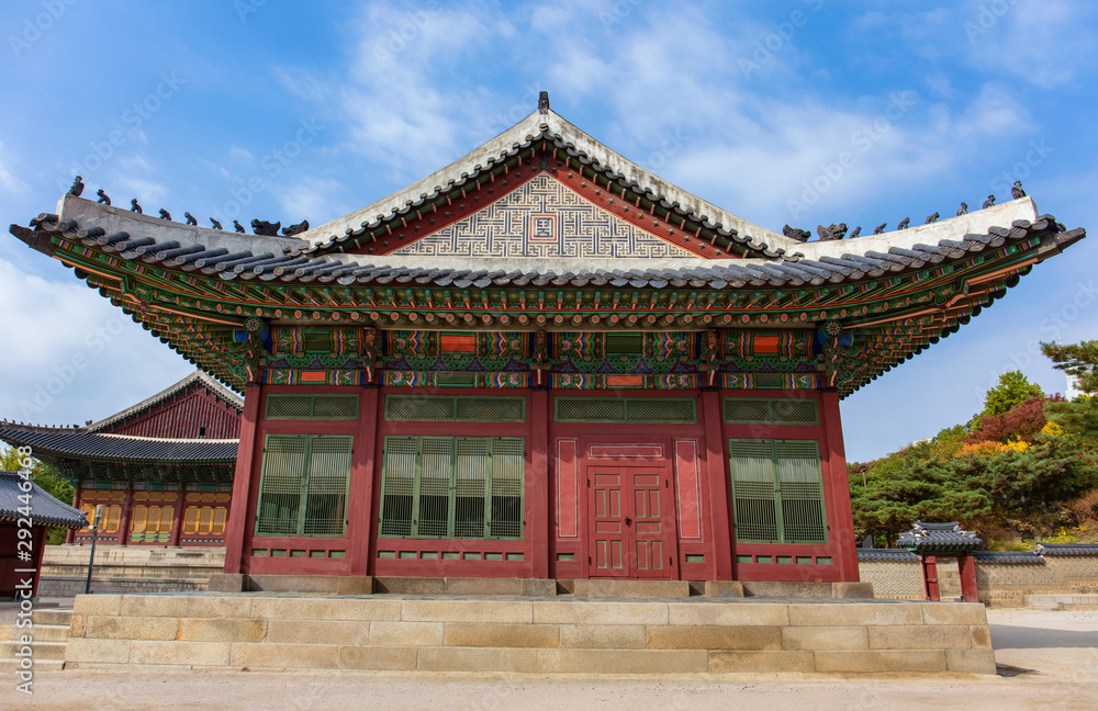 Autumn leaves Deoksugung Palace in Seoul South Korea Autumn leaves Deoksugung Palace in Seoul South Korea