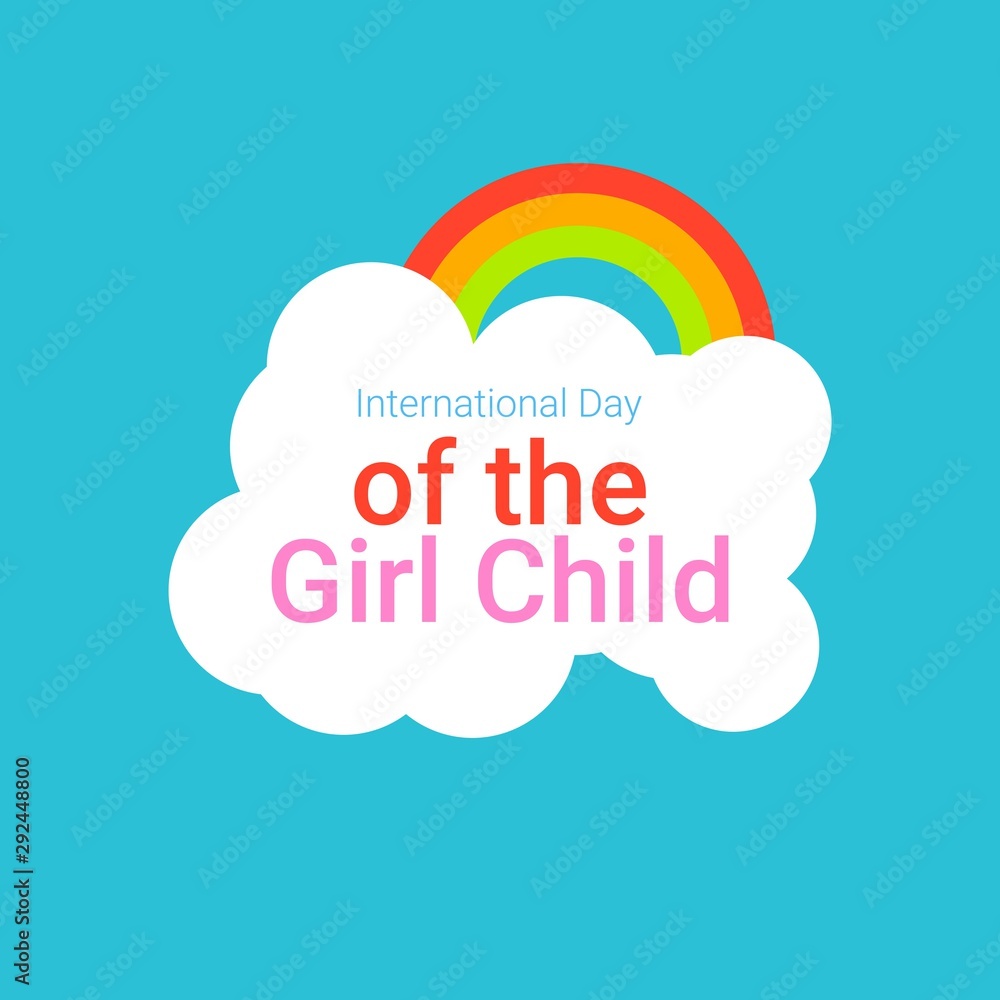 international day of the girl child design template international day of the girl child design template