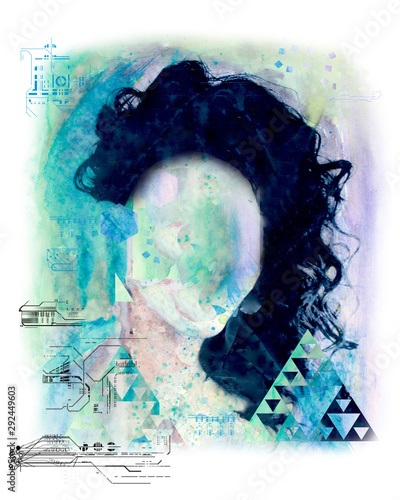 Slika na platnu Mixed Media Digital Generation