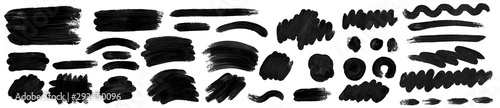 Brush paint. Brush grunge paint vector set