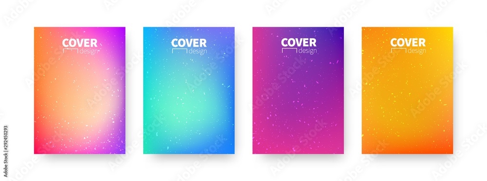 Trendy covers design. Background modern template design for use web and print. Colorful gradients.