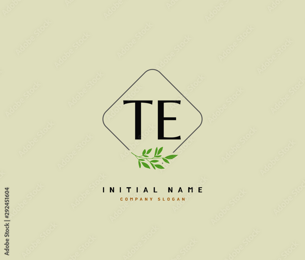 T E TE Beauty vector initial logo, handwriting logo of initial signature, wedding, fashion, jewerly, boutique, floral and botanical with creative template for any company or business. T E TE Beauty vector initial logo, handwriting logo of initial signature, wedding, fashion, jewerly, boutique, floral and botanical with creative template for any company or business.