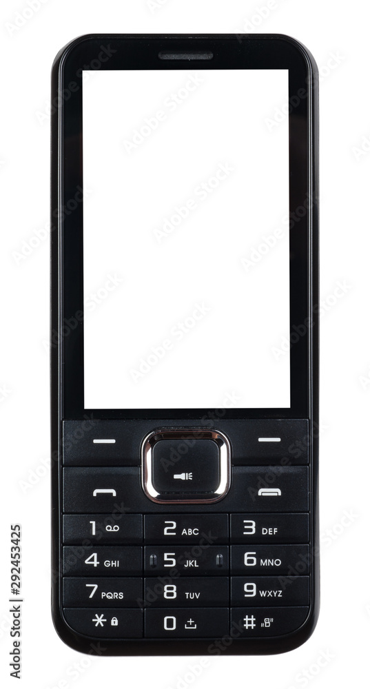 Mobile phone on white background Mobile phone on white background