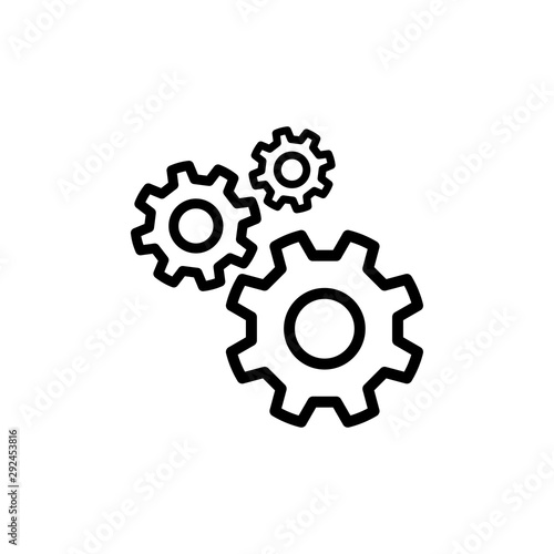 gear icon trendy
