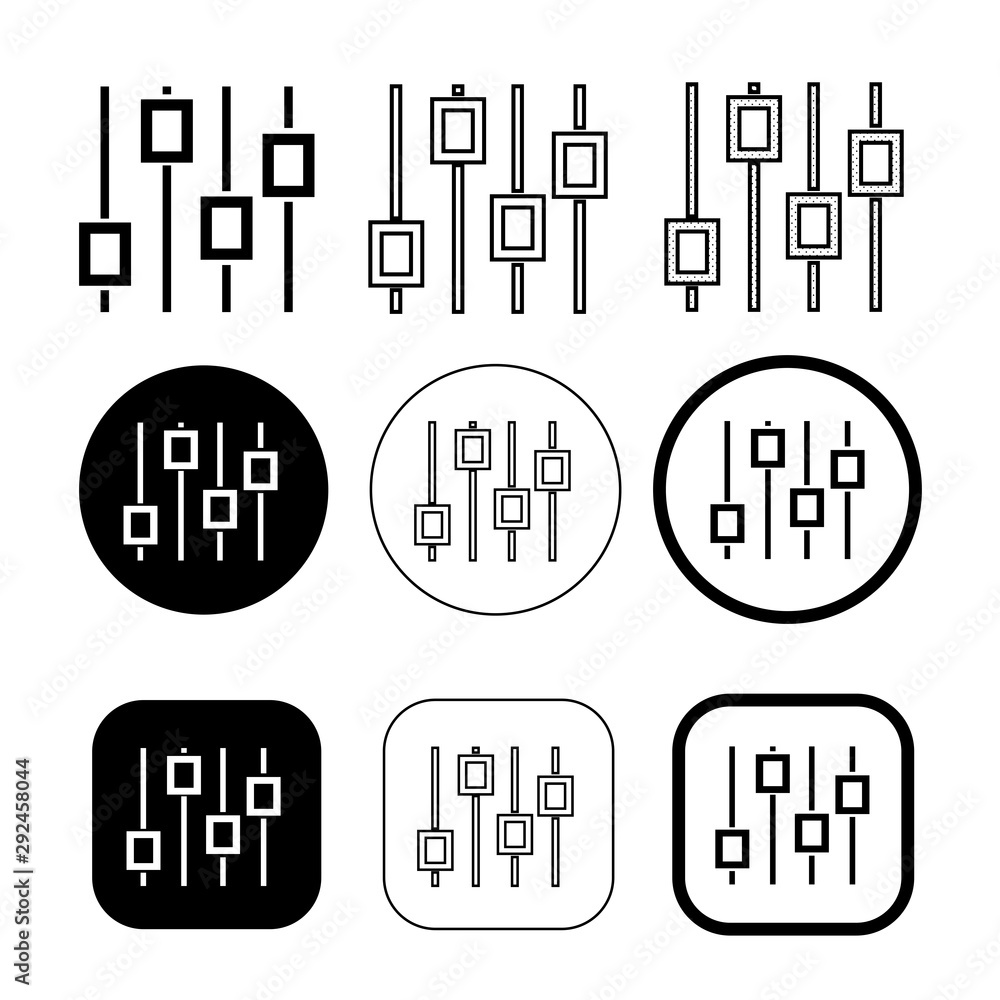 Obraz premium Simple control icon sign design