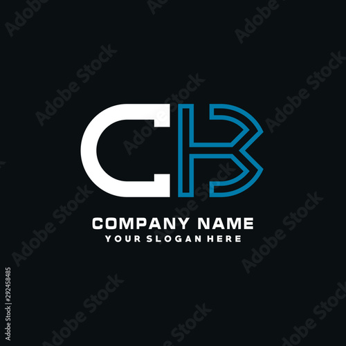 CK initial logo oval shaped letter. Monogram Logo Design Vector  color logo white blue  white yellow black background.