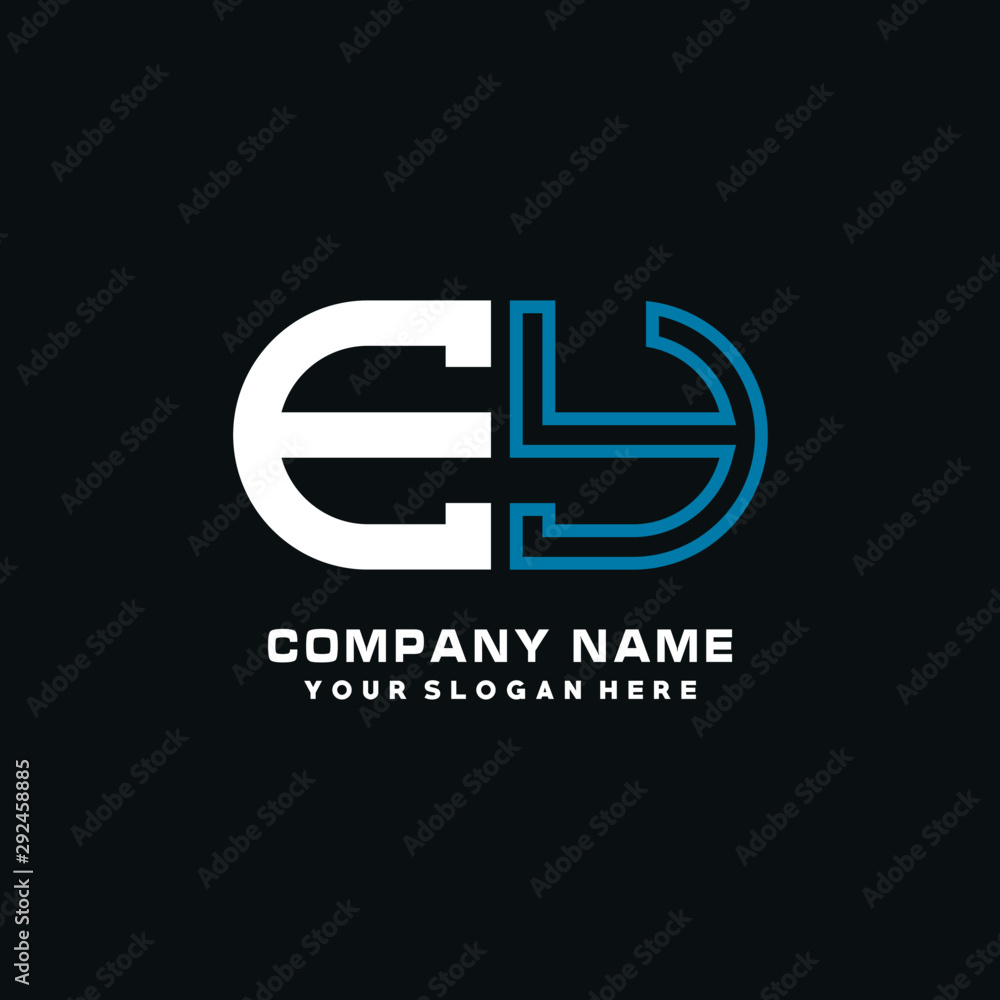 EY initial logo oval shaped letter. Monogram Logo Design Vector, color logo white blue, white yellow,black background. EY initial logo oval shaped letter. Monogram Logo Design Vector, color logo white blue, white yellow,black background.