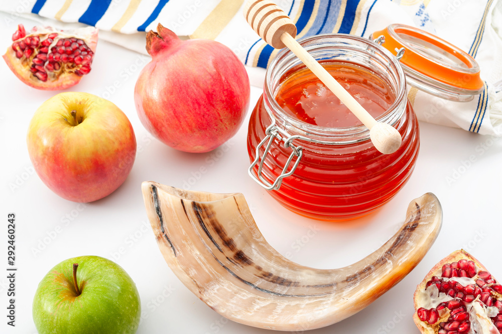 Φωτογραφία Happy Rosh Hashanah, judaism, traditional autumn holiday in jewish culture and j